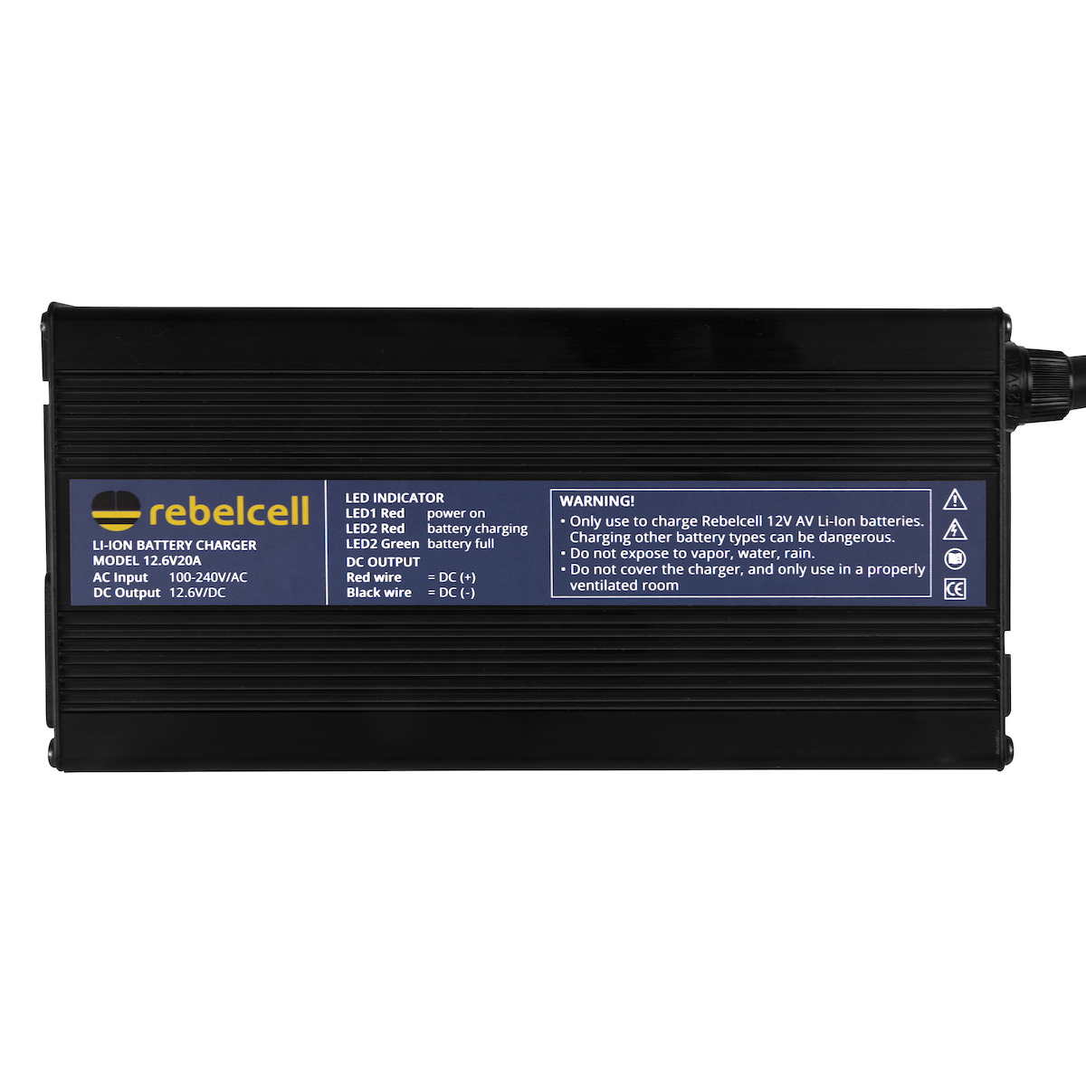 Rebelcell charger 12.6V20A product image