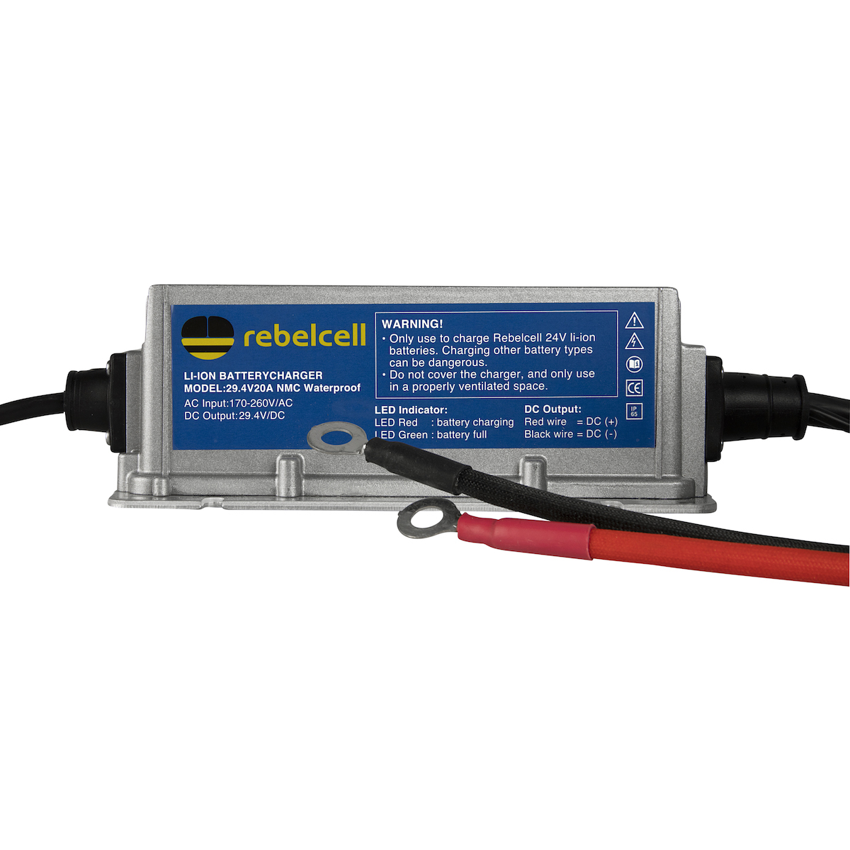 Rebelcell waterproof charger 29.4V20A product image