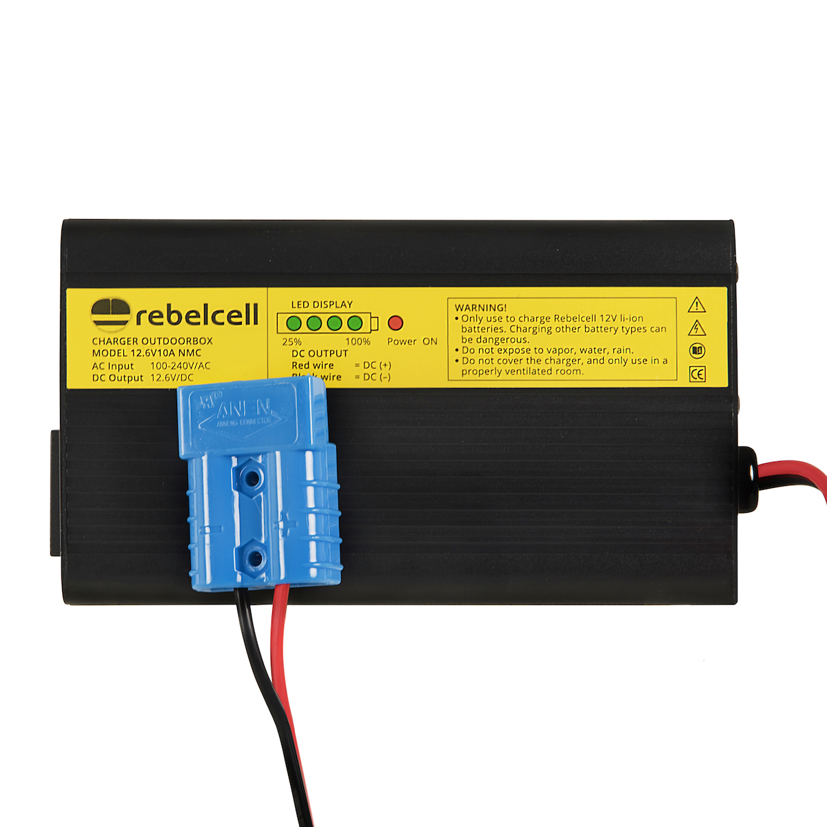 Rebelcell charger 12.6V10A product image