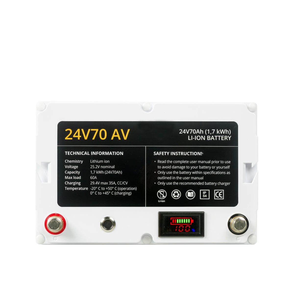 Rebelcell 24V70 battery product image