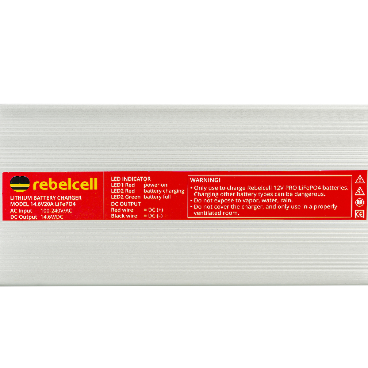 Chargeur 14.6V20A LiFePO4, Rebelcell